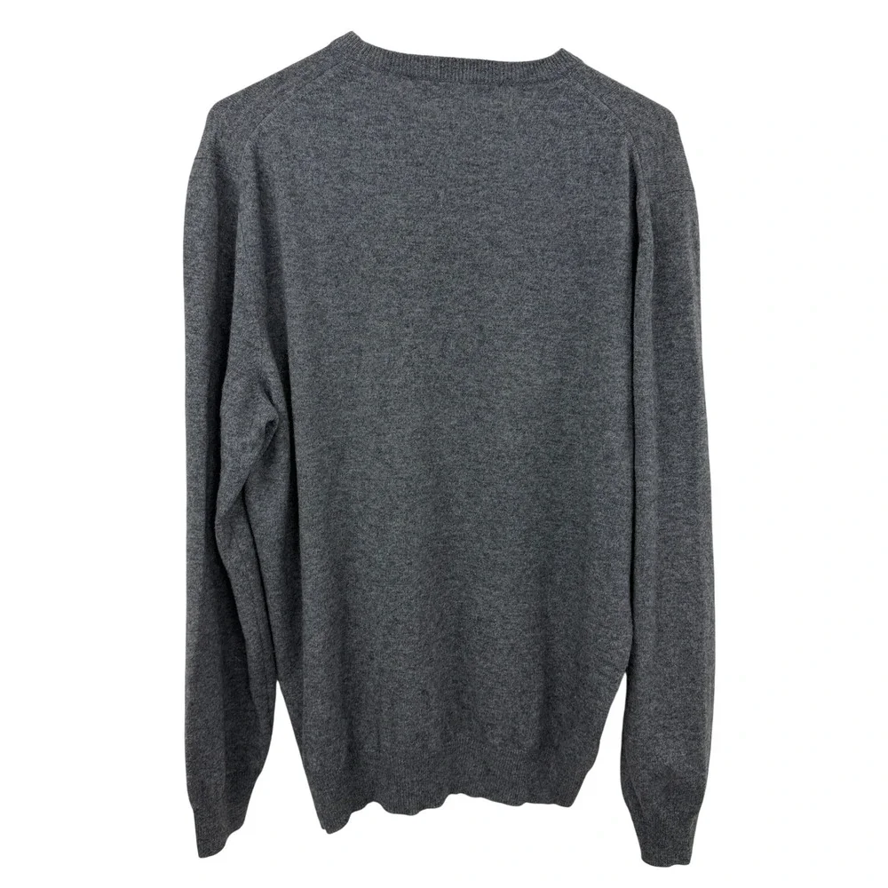5+1_ANNAPURNA Sweater Mens XL Grey Cashmere Crew Neck Made in Italy Pullover